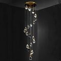 20 Lights Modern Crystal Lighting 79'' Long Spiral Staircase Chandelier-大吊灯-Jecanoli