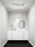 16'' Square Flush Mounted Chandelier Crystal Ceiling Light-吸顶灯-Jecanoli