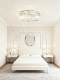 16'' Round Flush Mounted Chandelier Modern Crystal Ceiling Light-吸顶灯-Jecanoli