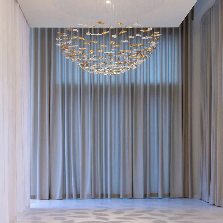 New Postmodern Round/Oval 84/102/170/192 Leaves Art Design Chandelier