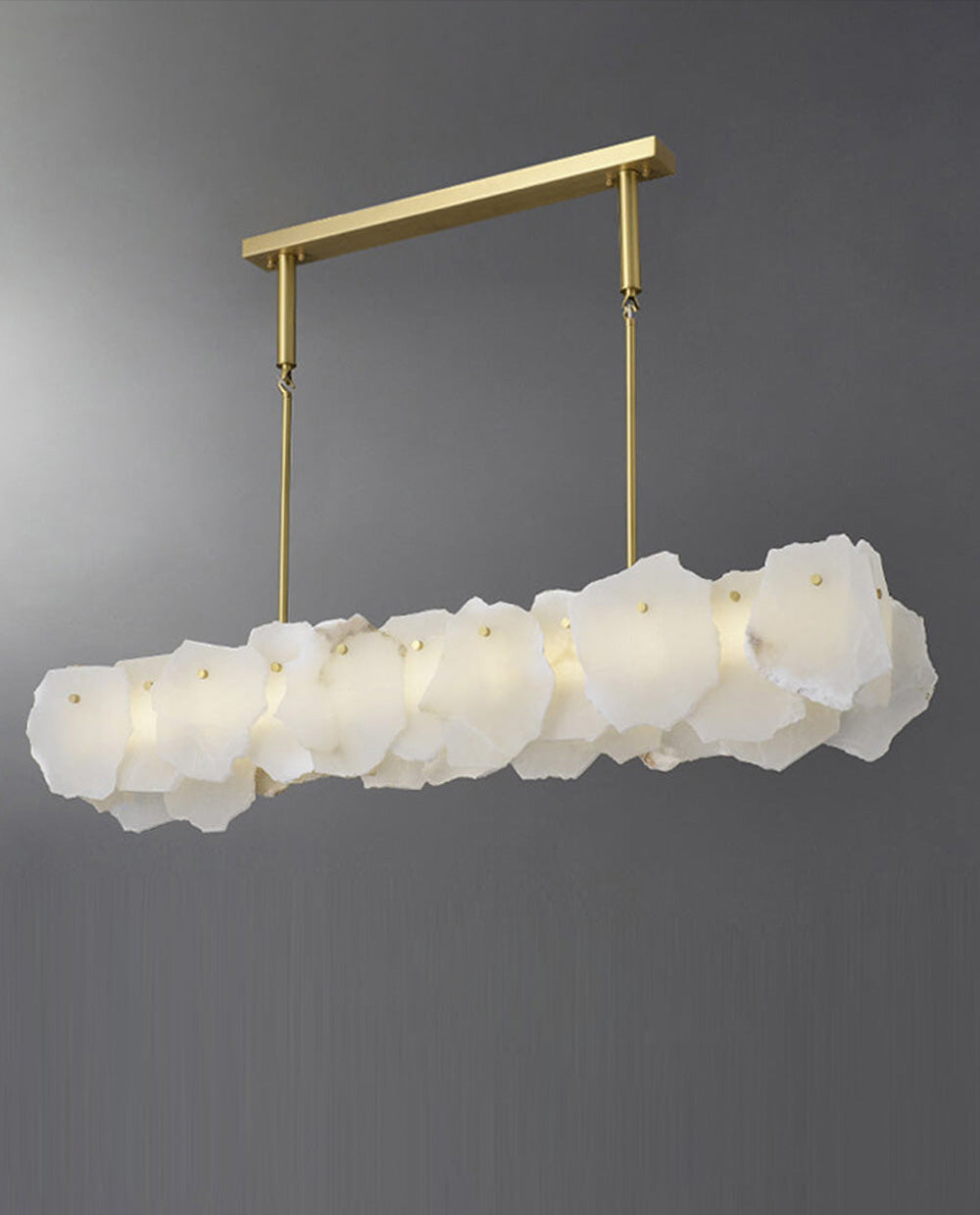 40''/ 48'' Linear Modern Alabaster Chandelier Lighting for Dining Room-现代灯-Jecanoli