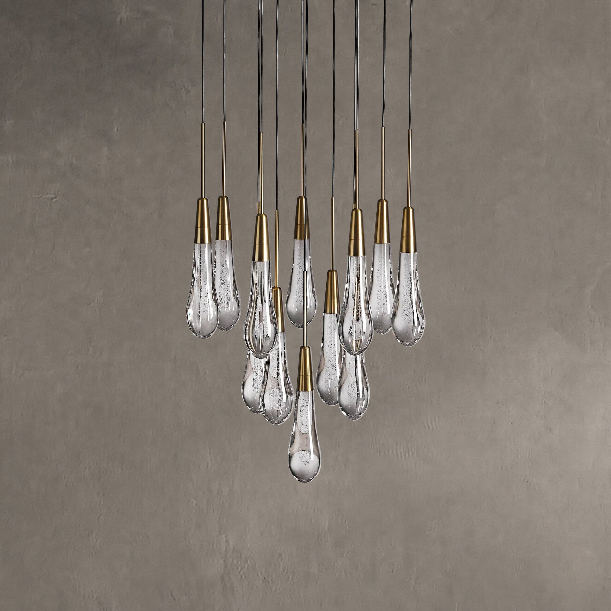 Soltaire Round Chandelier 17" 24" 36“ 58“