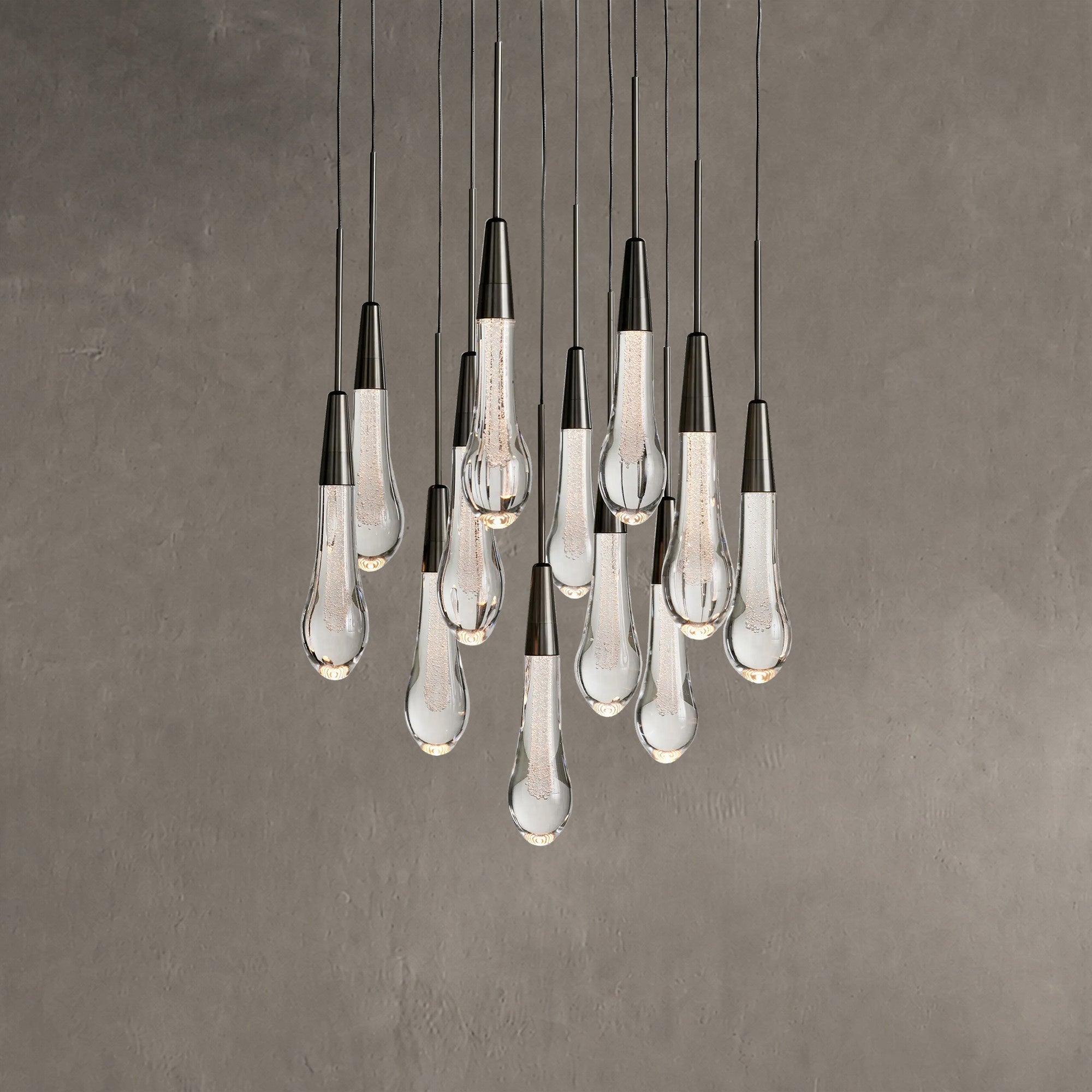 Soltaire Round Chandelier 17" 24" 36“ 58“