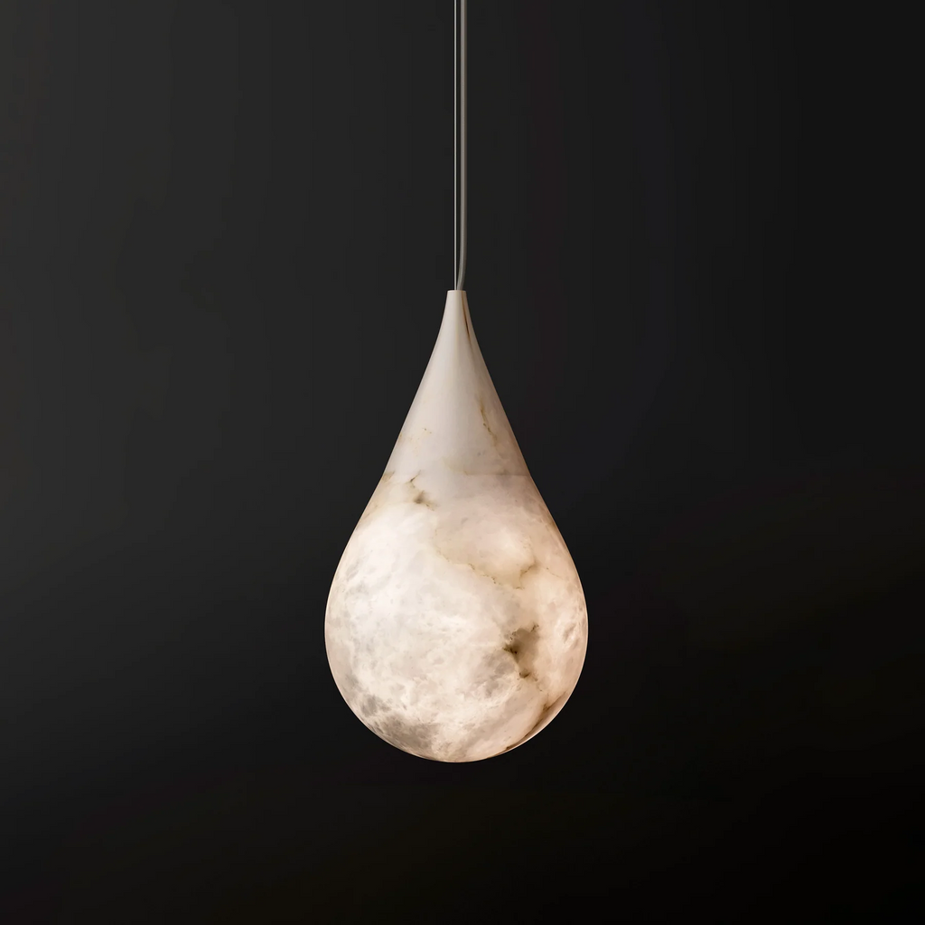 Hailey Alabaster Raine Pendant Lighting, Dining Table Pendant