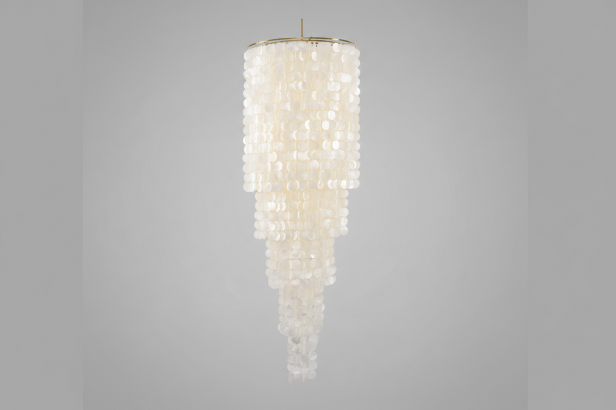 Modern Nerida Shell Chandelier-Chandelier-Jecanoli