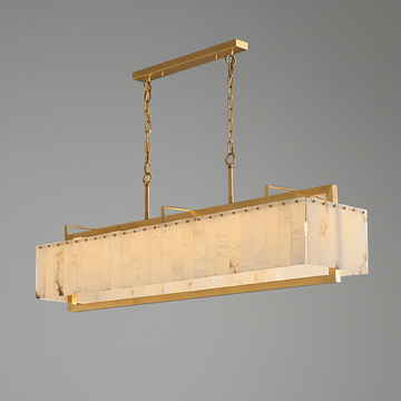 Premium Solstice Bar Alabaster Chandelier-Chandelier-Jecanoli
