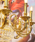 71X83 Inch Huge Antique Empire Brass Crystal Chandelier for high Ceiling Foyer-大吊灯-Jecanoli