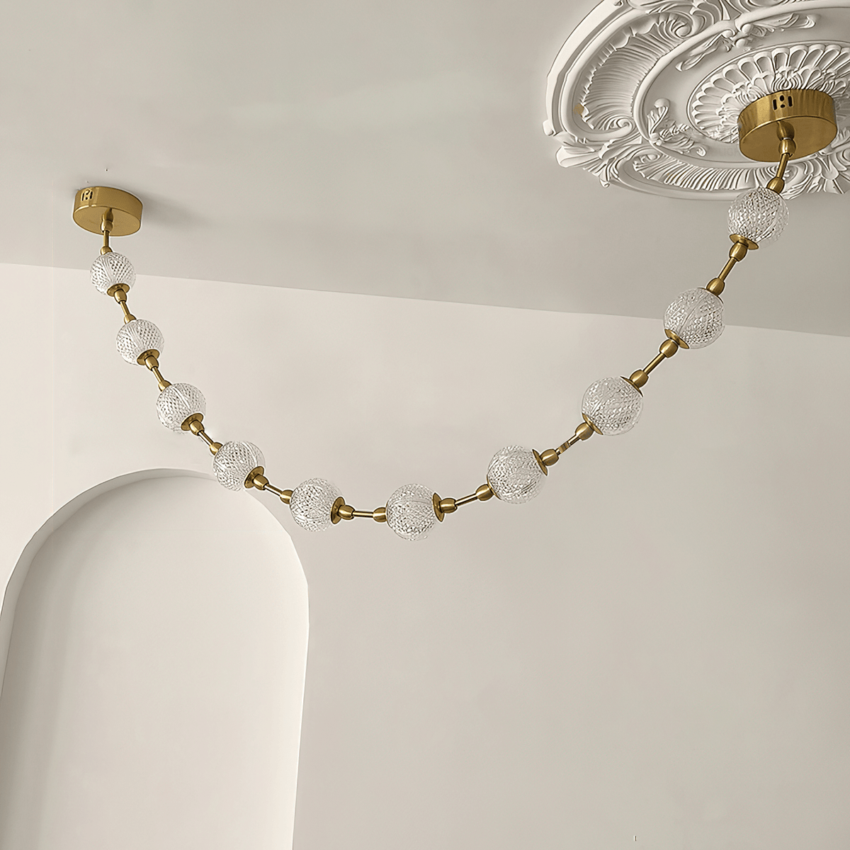 Strand Necklace Chandelier-Chandelier-Jecanoli