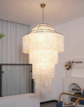 Modern Nerida Shell Chandelier-Chandelier-Jecanoli