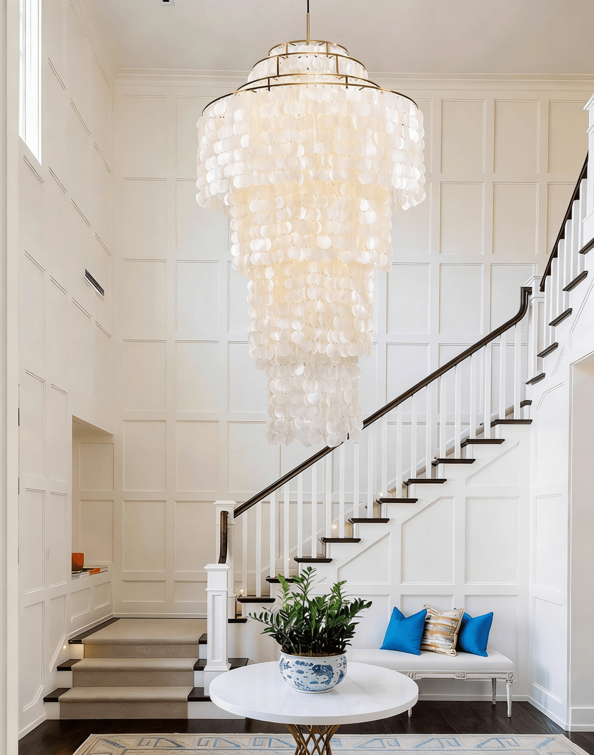 Modern Nerida Shell Chandelier-Chandelier-Jecanoli