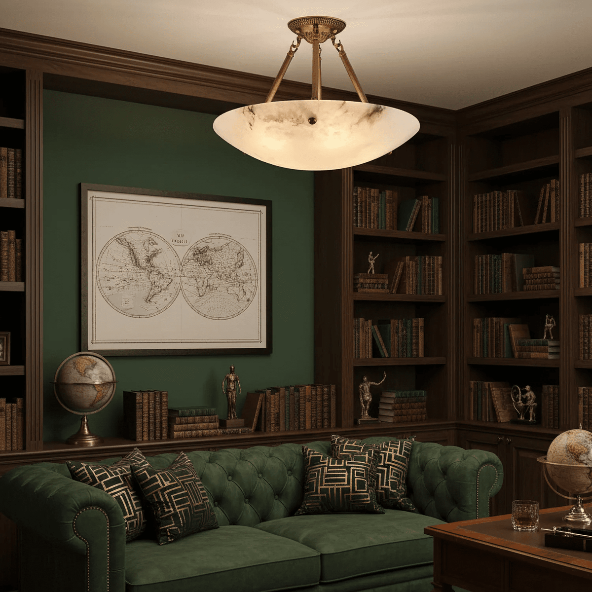 Calyra Alabaster Ceiling Light - Vakkerlight