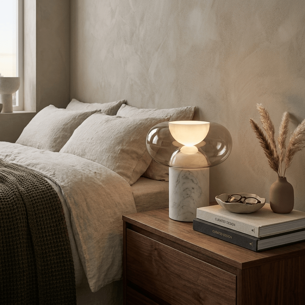 Halo Alabaster Table Lamp - Vakkerlight