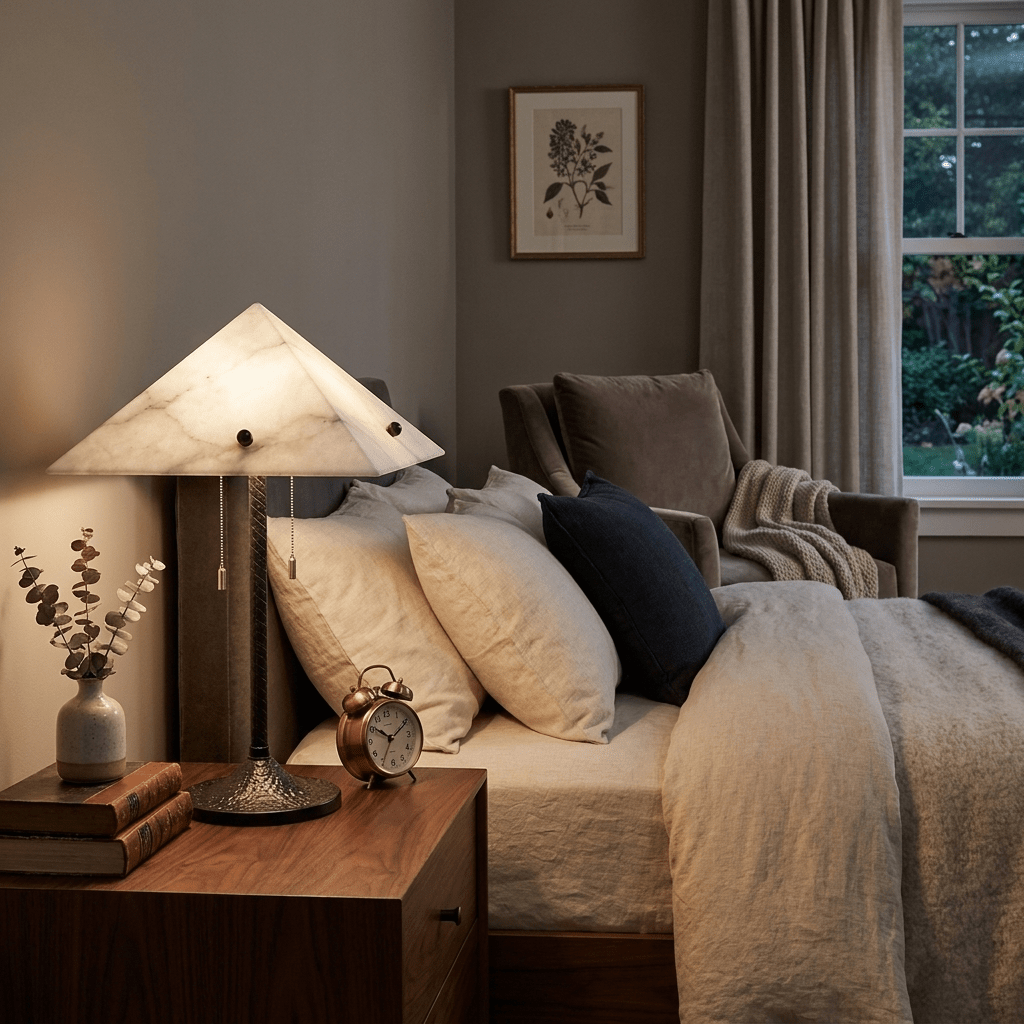 Apex Alabaster Prism Table Lamp - Vakkerlight
