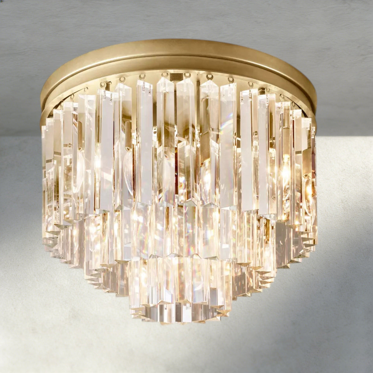 1920s Odeon Flushmount 20"-Flush Mount-Jecanoli