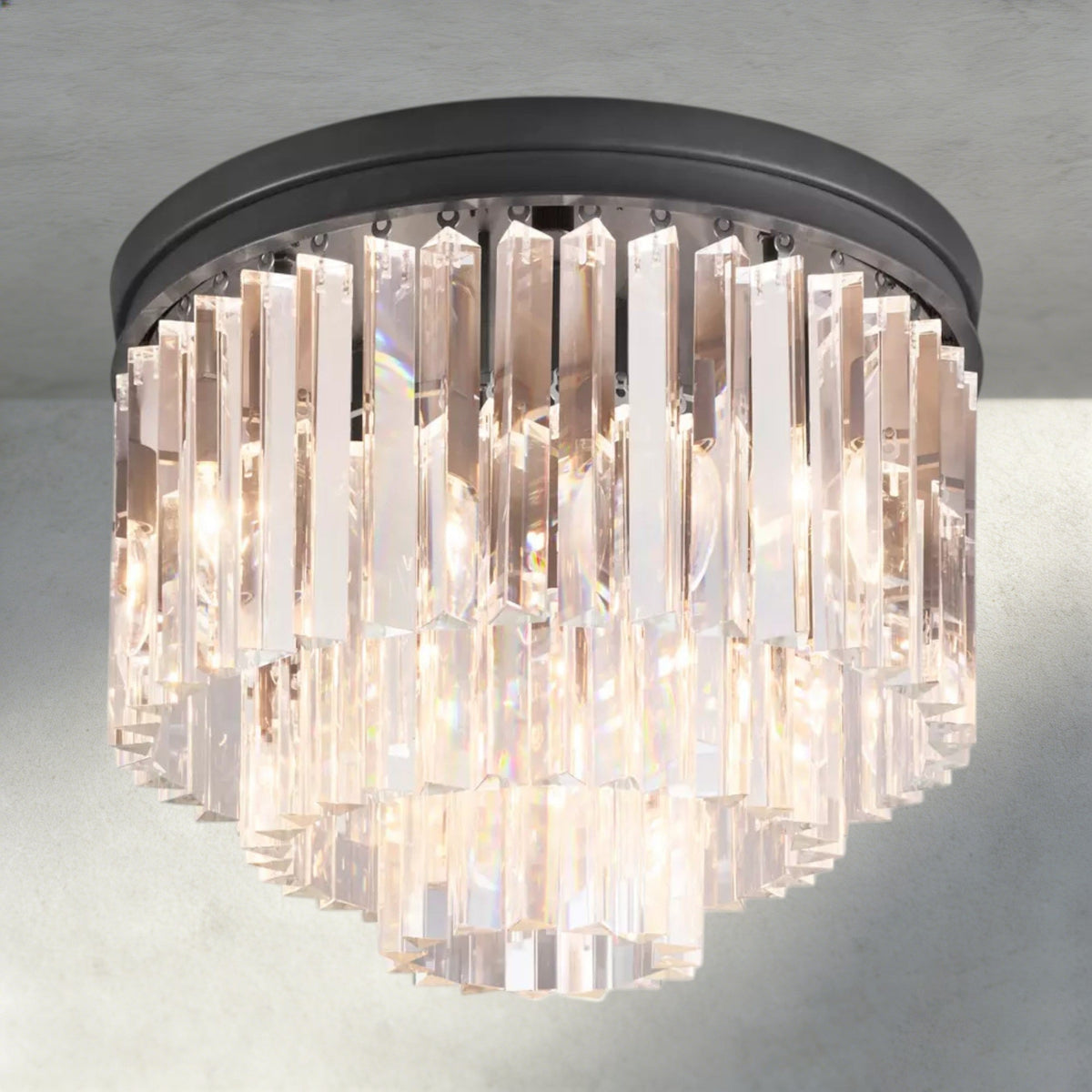 1920s Odeon Flushmount 20"-Flush Mount-Jecanoli