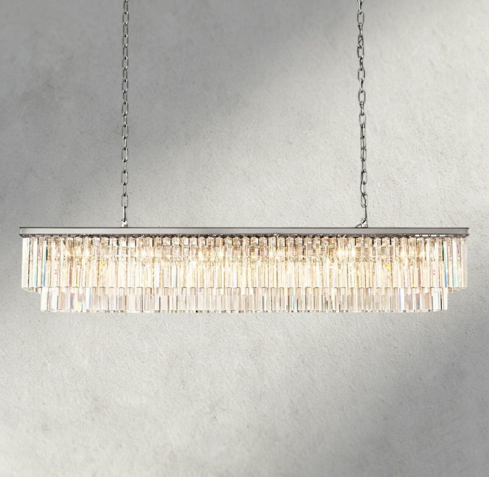 1920S Odeon Rectangular Chandelier 40", 49", 59"-chandelier-Jecanoli