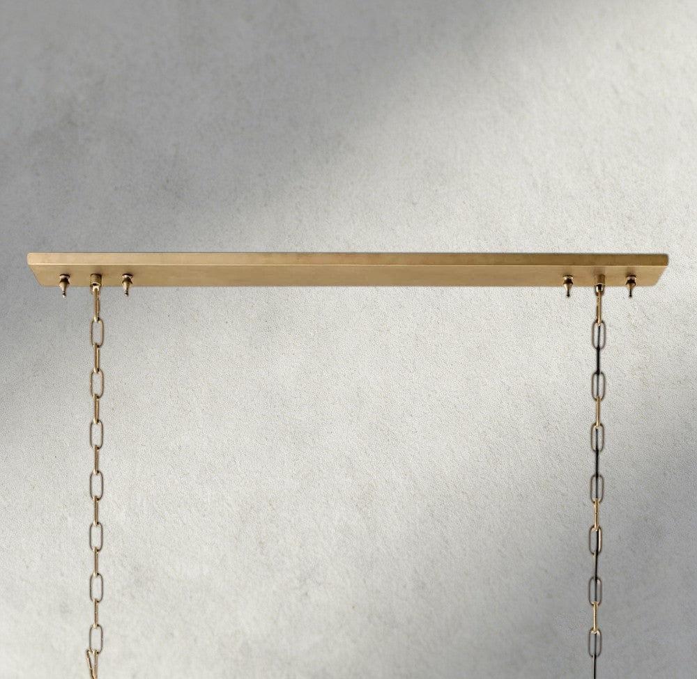 1920S Odeon Rectangular Chandelier 40", 49", 59"-chandelier-Jecanoli
