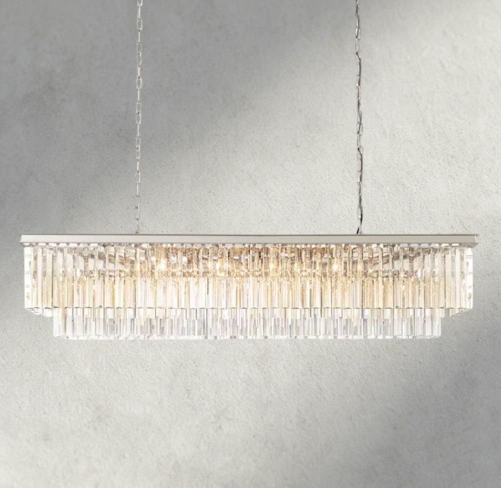 1920S Odeon Rectangular Chandelier 40", 49", 59"-chandelier-Jecanoli