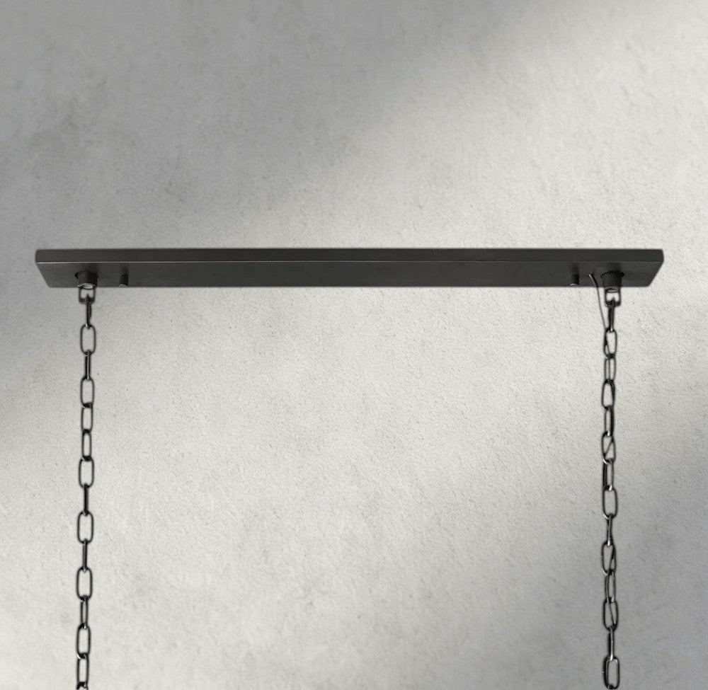 1920S Odeon Rectangular Chandelier 40", 49", 59"-chandelier-Jecanoli