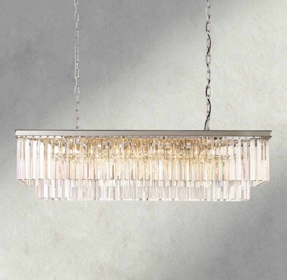 1920S Odeon Rectangular Chandelier 40", 49", 59"-chandelier-Jecanoli