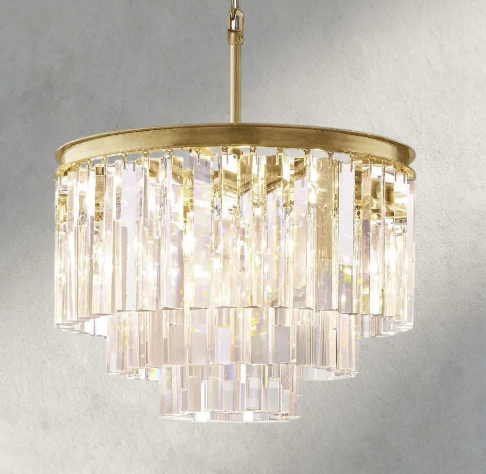 1920s Odeon Round Chandelier 20", 32", 44"-chandelier-Jecanoli