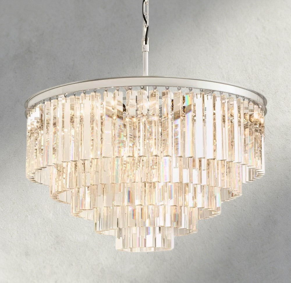1920s Odeon Round Chandelier 20", 32", 44"-chandelier-Jecanoli