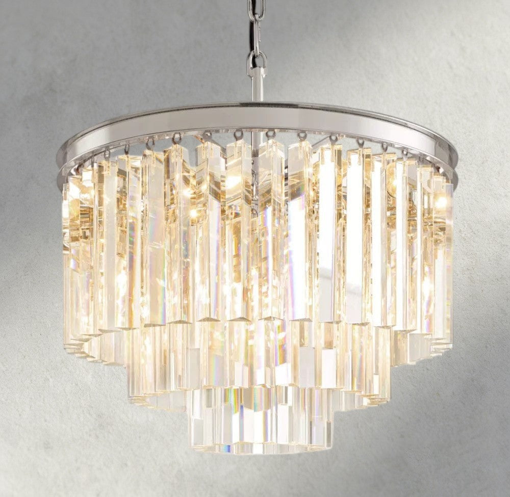 1920s Odeon Round Chandelier 20", 32", 44"-chandelier-Jecanoli