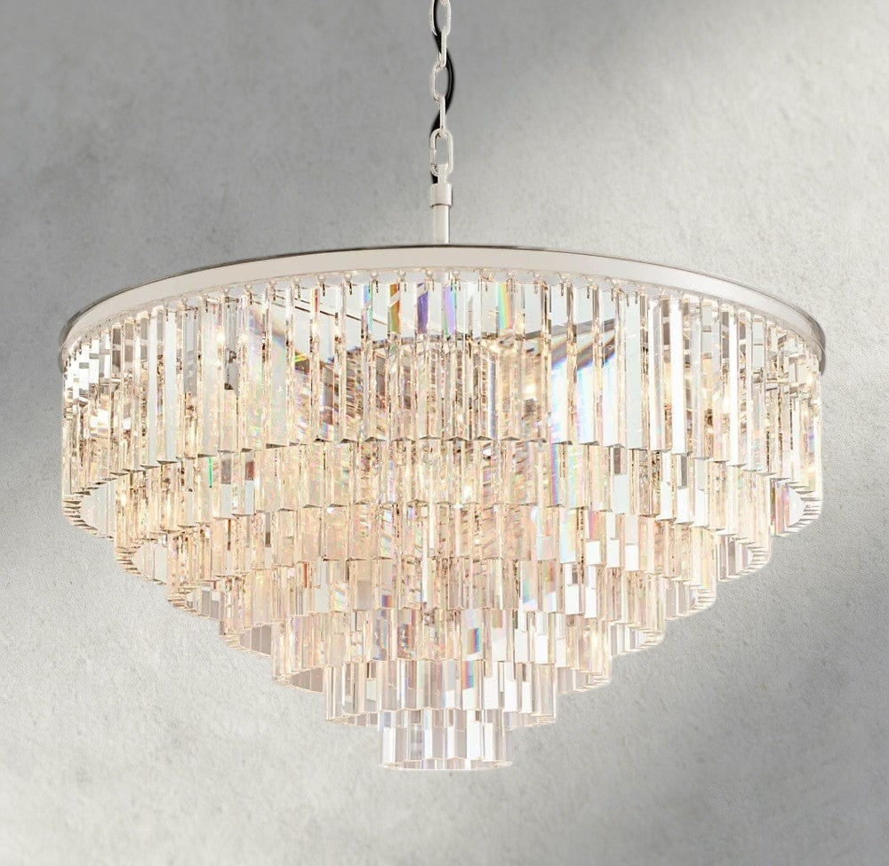 1920s Odeon Round Chandelier 20", 32", 44"-chandelier-Jecanoli