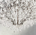 19th C. Rococo Iron & Crystal Round Chandelier 18