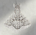 19th C. Rococo Iron & Crystal Round Chandelier 18