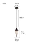 12 light Conical Cluster Minimalist Design Alabaster Pendant Light