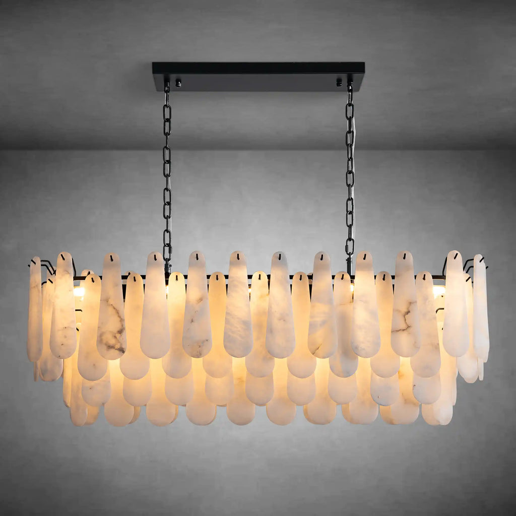 Modern Marble Round Chandelier