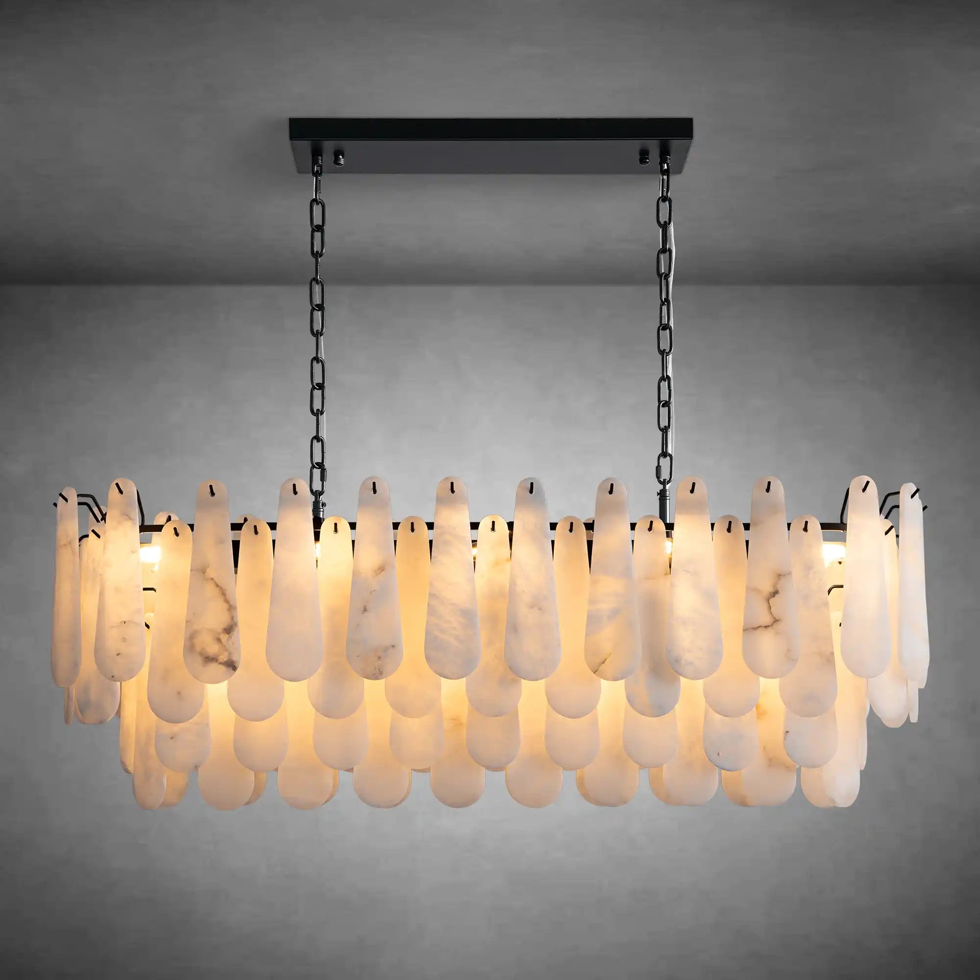 Modern Marble Round Chandelier