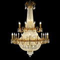 51X71 Inch Big French Empire Brass Crystal Chandelier for Foyer-大吊灯-Jecanoli