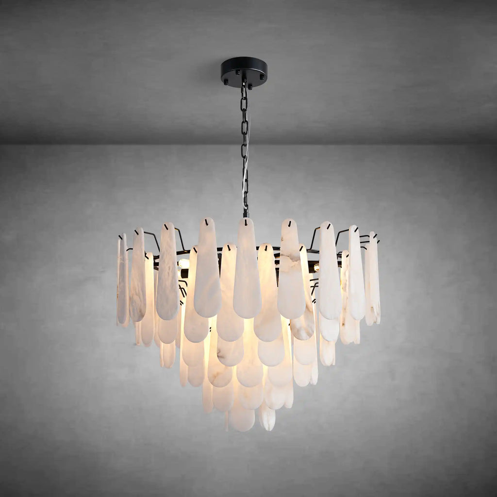 Modern Marble Round Chandelier