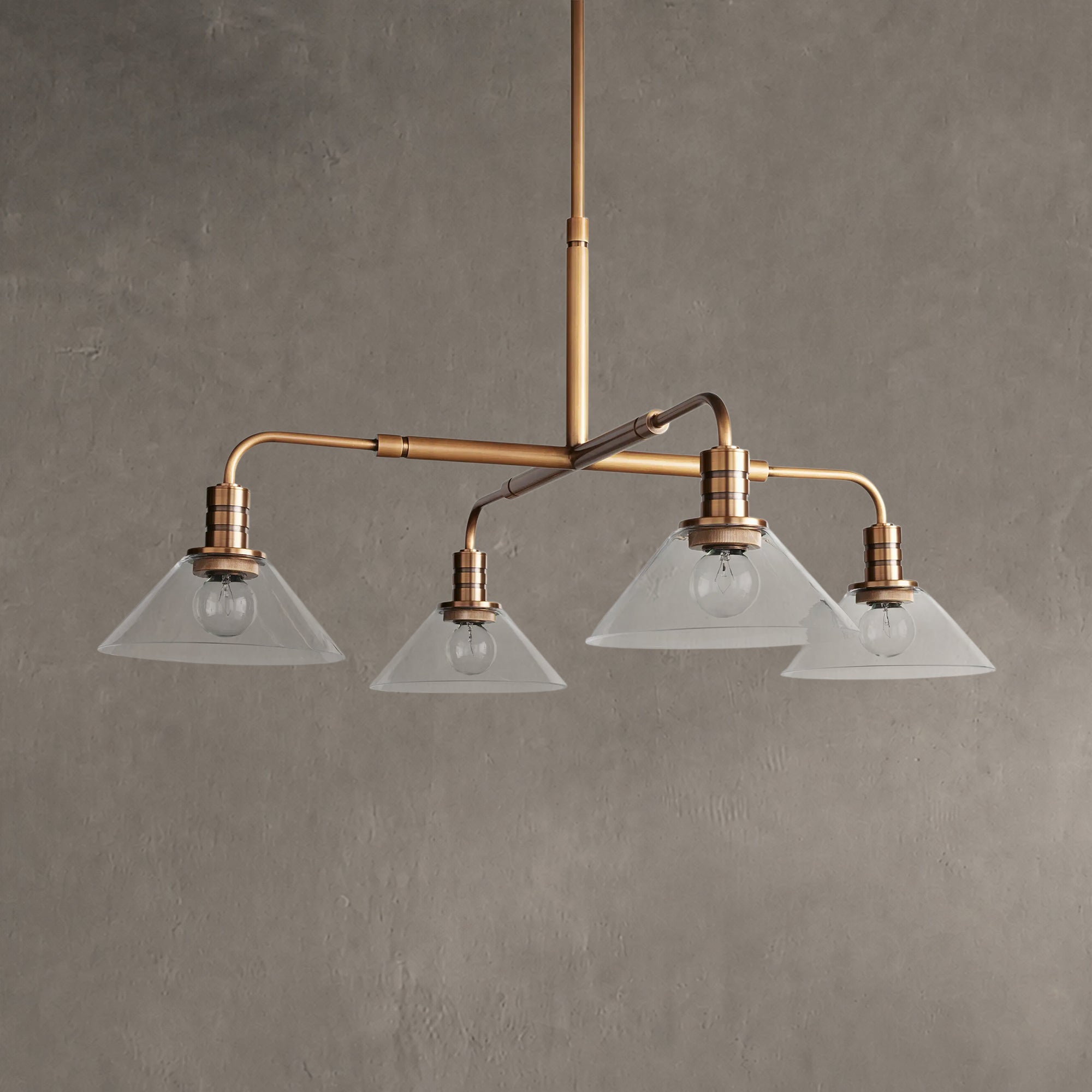 Theron Glass Round Chandelier 30'' 52''