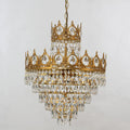 18 Inch Small Crystal Chandelier for Extrance Empire Style Brass Chandelier-铜灯-Jecanoli