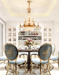 28X35 Inch 12 Lights French Empire Brass and Crystal Chandelier-铜灯-Jecanoli