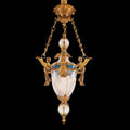 20X35 Inch 1 Light Rococo Style Antique French Copper Chandelier Pendant Light-铜灯-Jecanoli