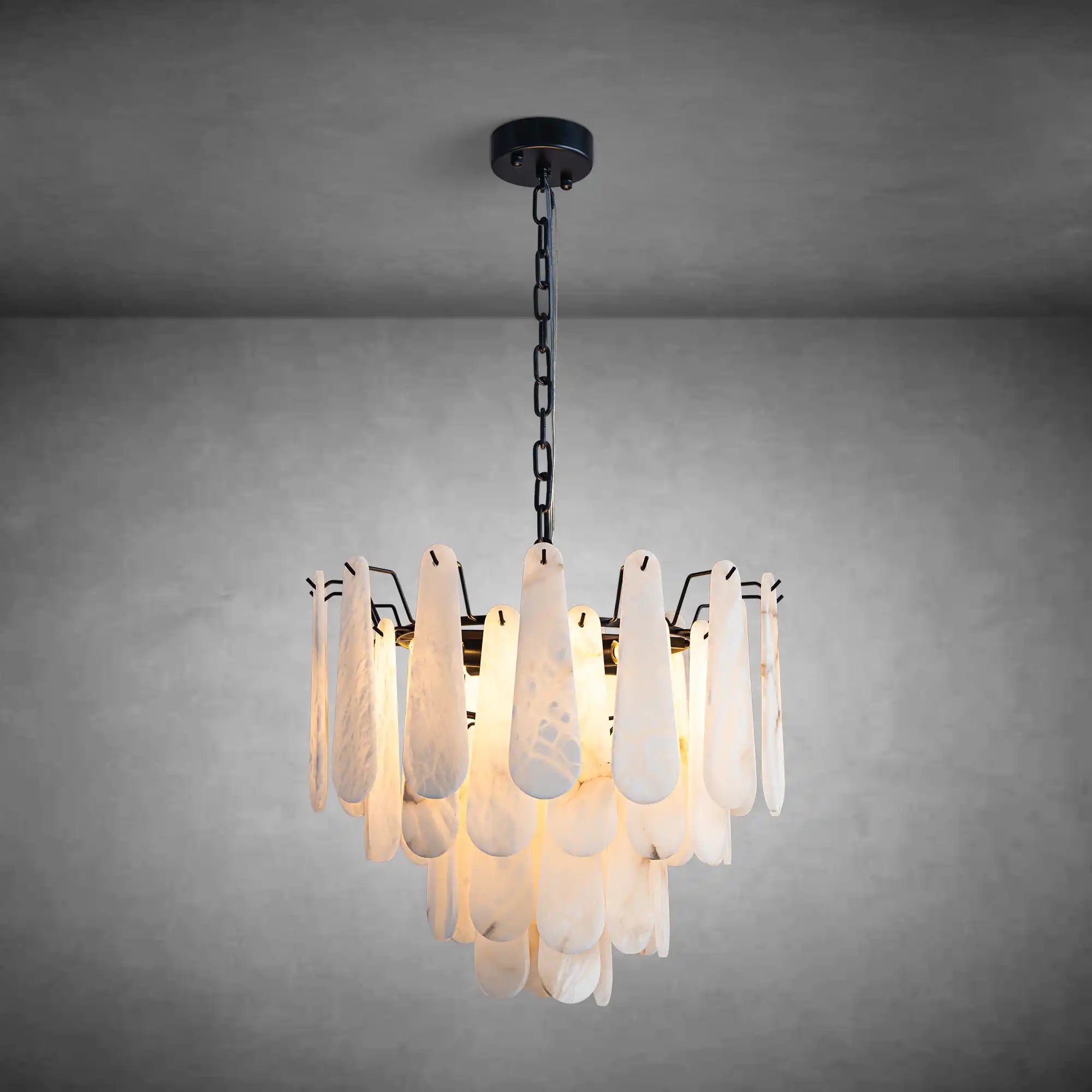 Modern Marble Round Chandelier