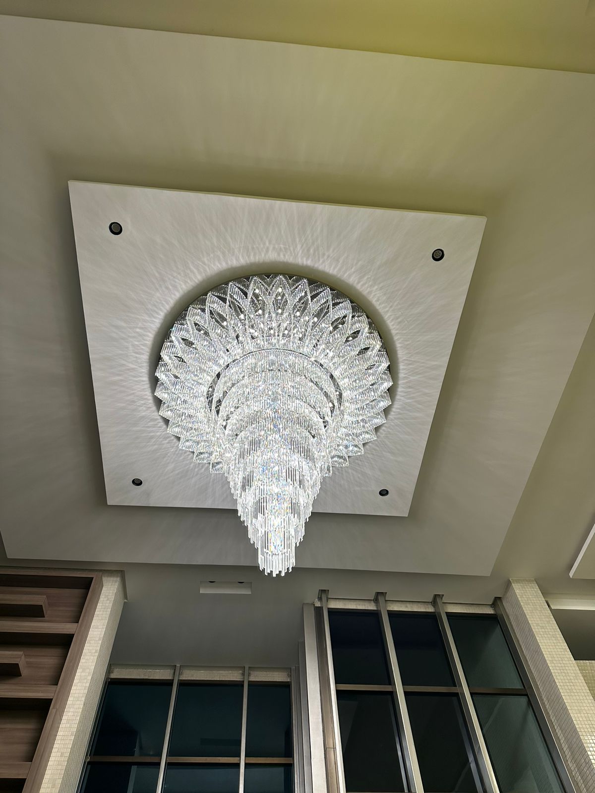 72'' Modern Foyer Crystal Chandelier Large Chandeliers for Banquet Hall-大吊灯-Jecanoli