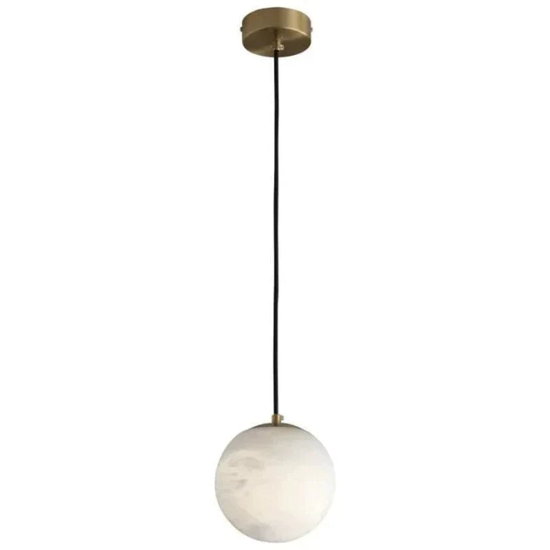 Modern Luxury Alabaster Ball Pendant Light, Island Mini Pendant Light