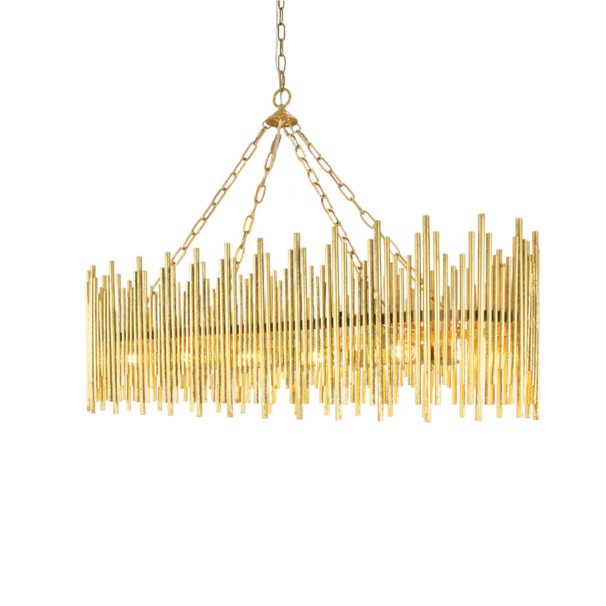 Althely 10 Lights Rectangle Pendant Chandelier-Jecanoli