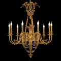 35X41 Inch 9 Lights Baroque Style Cast Copper Angles Antique French Empire Brass Chandelier-铜灯-Jecanoli