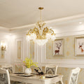 29.5 Inch Wide French Empire Style Brass Crystal Chandelier Gold Living Room Chandelier-铜灯-Jecanoli