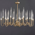 Modern Luxury Brass Glass chandelier
