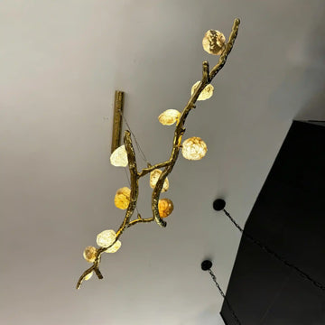 Luxury Statement Nature-inspired Twig Natural Crystal Chandelier-Jecanoli