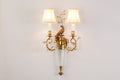 2 Lights French Retro Brass Wall Sconce Antique Bird Wall Lamp-壁灯-Jecanoli
