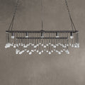 Aubrey Crystal Ball Rectangular Chandelier 47'' 60''