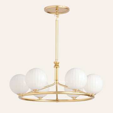 Enzo 36" Glass Round Chandelier
